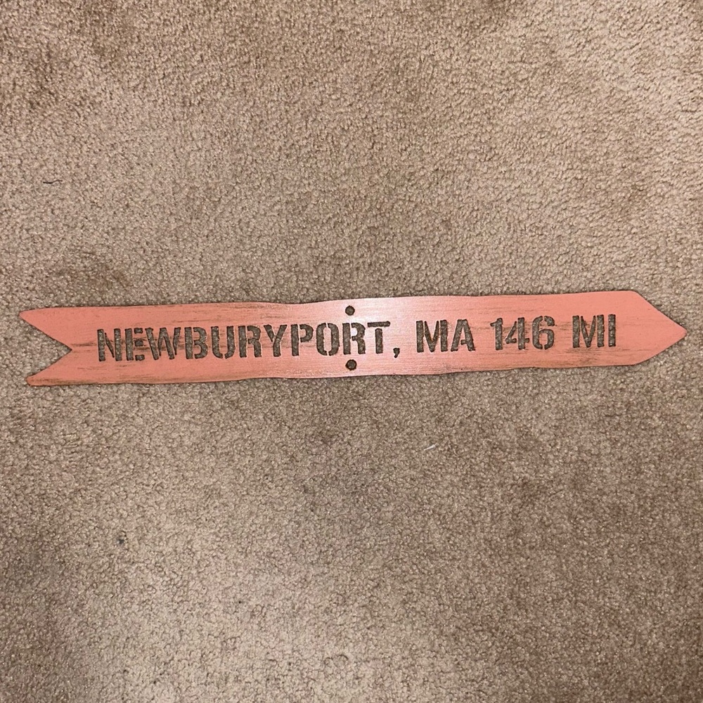 Newburyport Steel Directional Sign